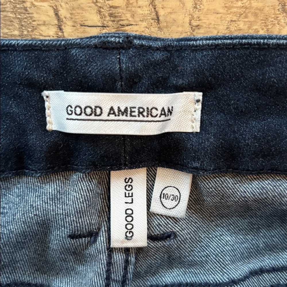 Good American Good Legs High Rise Skinny Jeans 10/30 Women Dark Wash Stretch - Picture 3 of 8